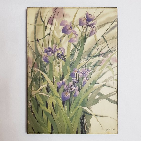 ART Botanical Floral Prints in Lavender Green Set of 3 - Picture 6 of 11